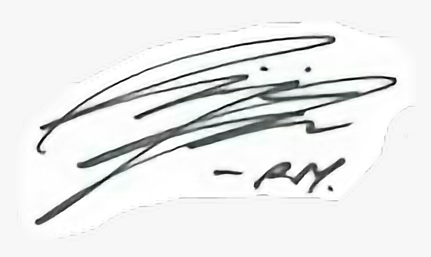 #namjoon #assinatura #autografo - Monochrome, HD Png Download