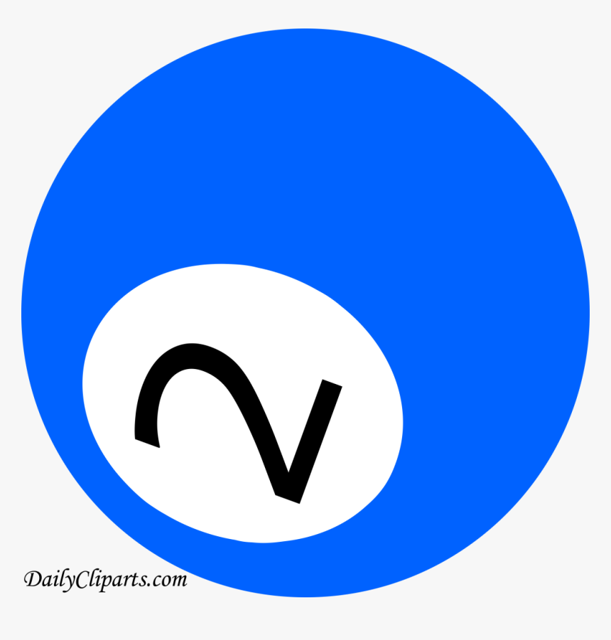 Number 2 Pool Ball Blue Color Clipart Icon - Circle, HD Png Download