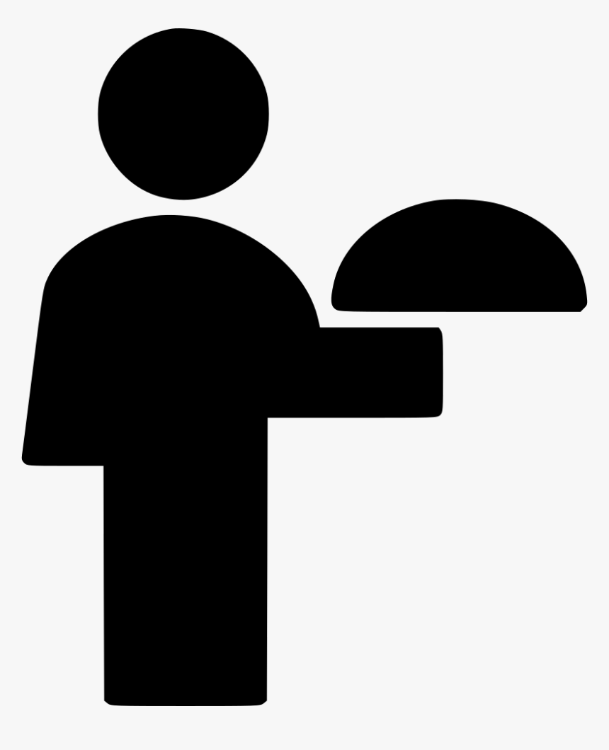 Waiter - Png พนักงาน ขาว ดำ, Transparent Png