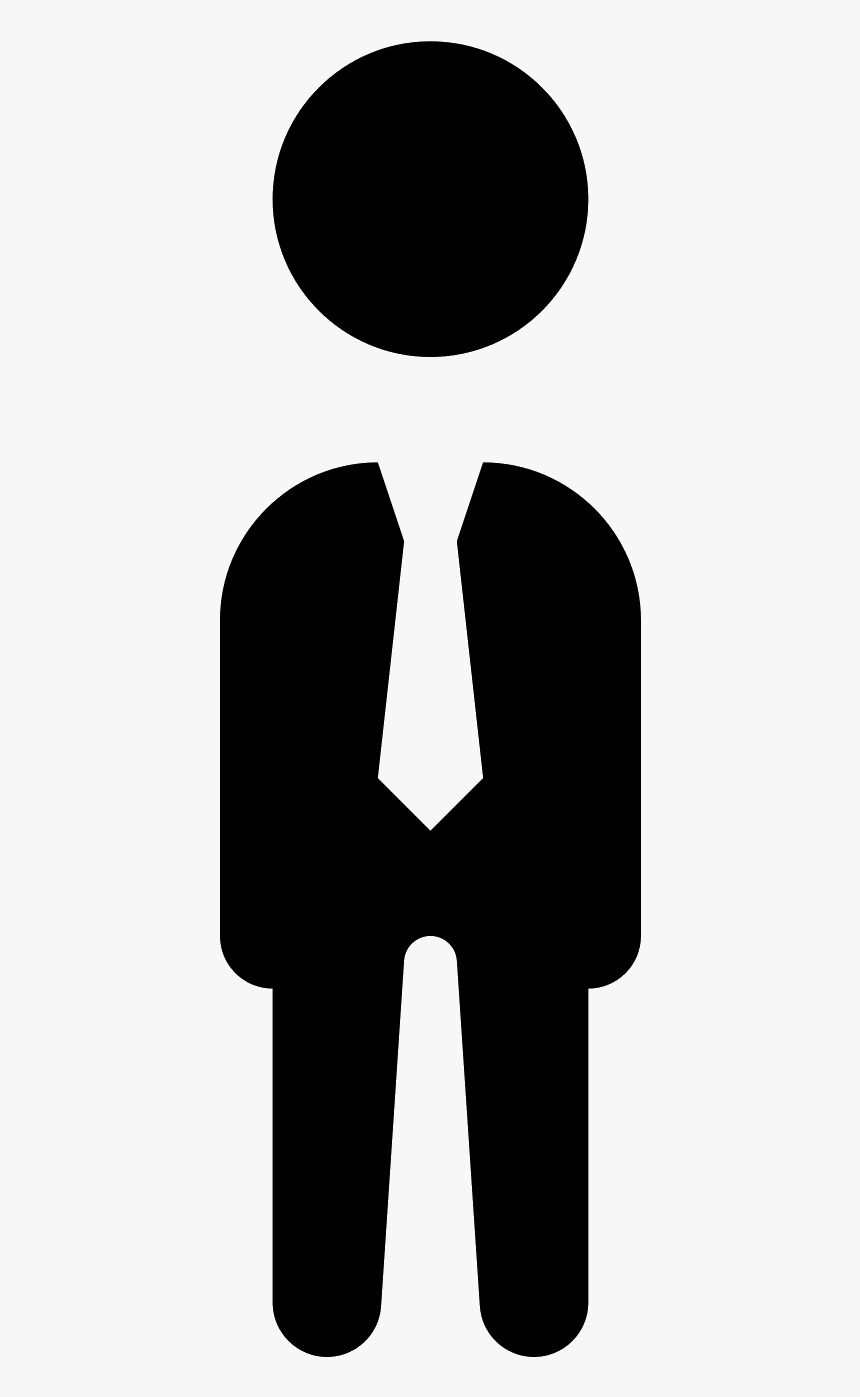 Logo Font Black & White - Vector Transparent Background People Icono Png, Png Download
