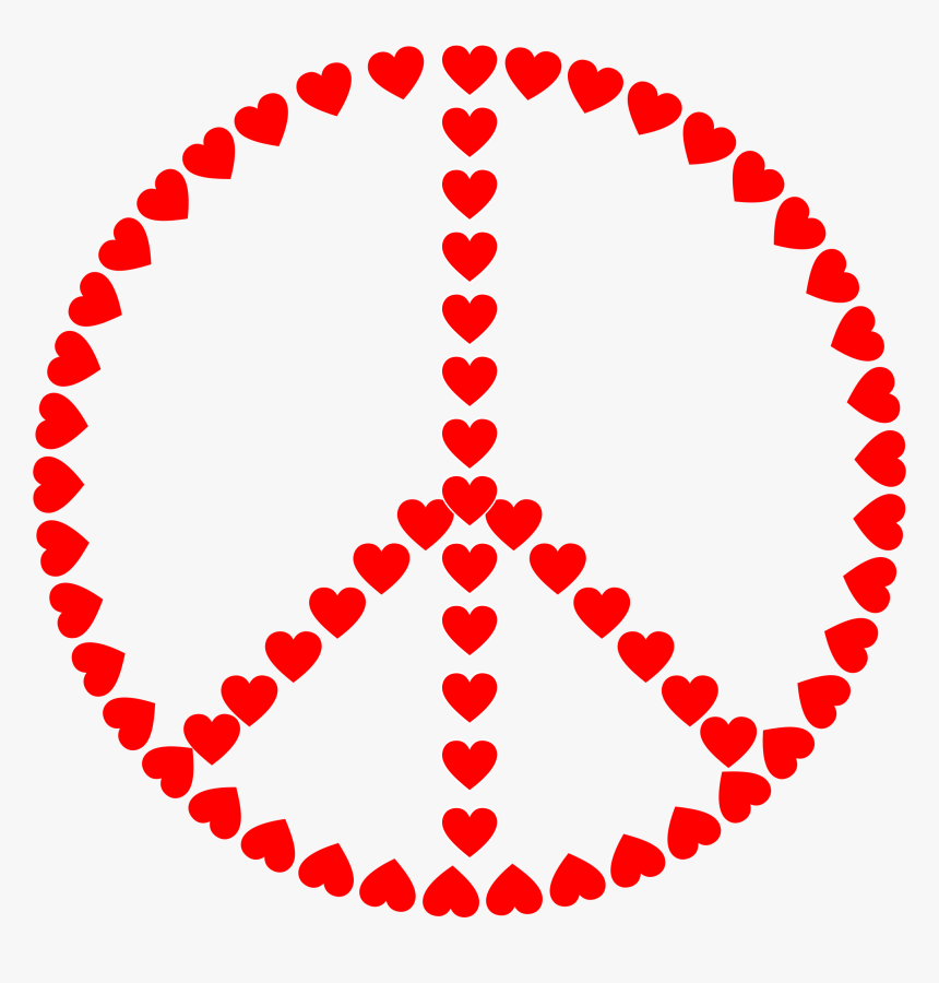 Clipart Peace Sign Love Png Images Clipart - Love And Peace Signs, Transparent Png