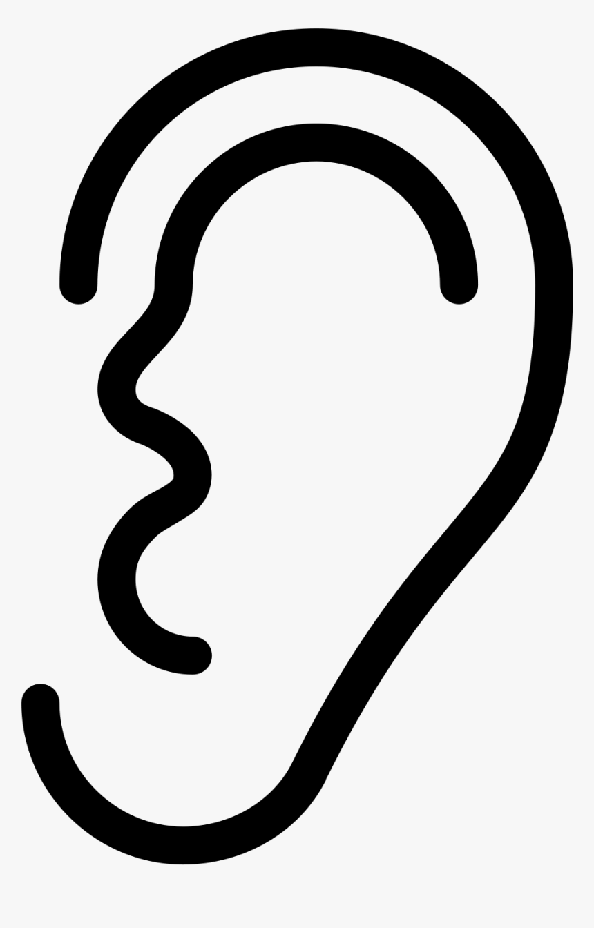 This Is A Basic Image Of The Human Ear - Deaf Png, Transparent Png