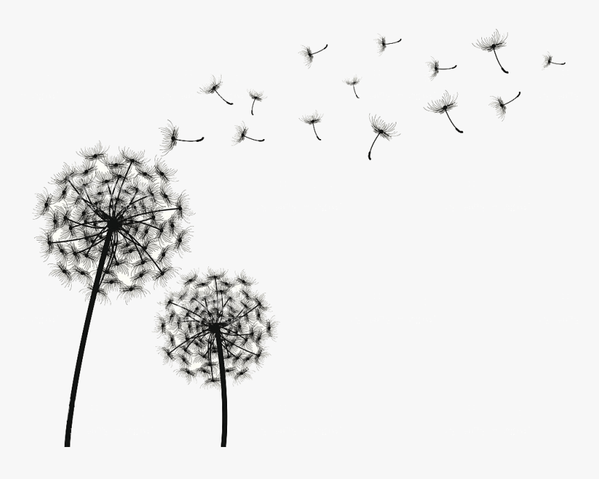 Clip Art Dandelion Blowing In The Wind