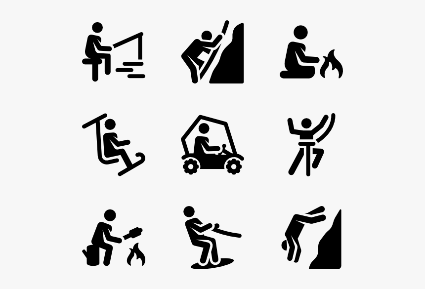 Clip Art Icons Free Human Pictograms - Adventurous Icon, HD Png Download