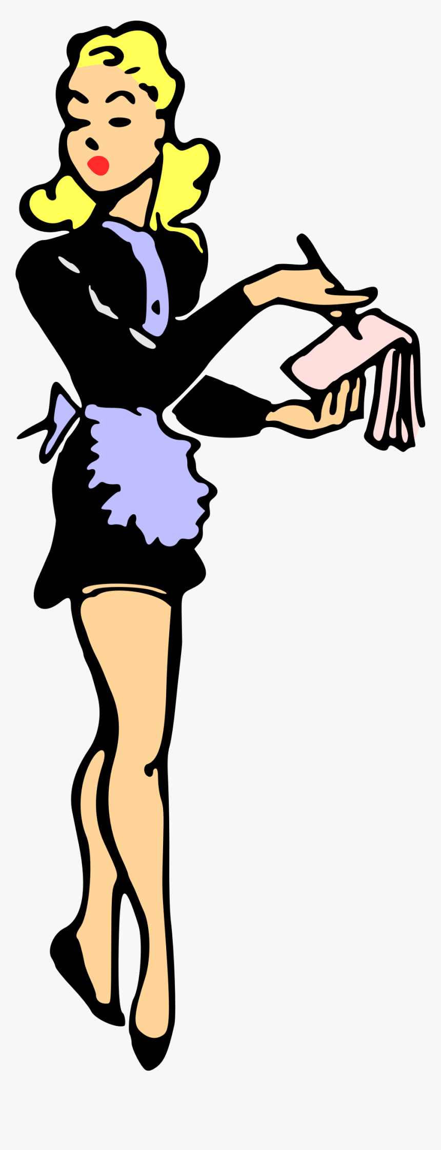 Waitress Colour Big Image - Clipart Waitress, HD Png Download