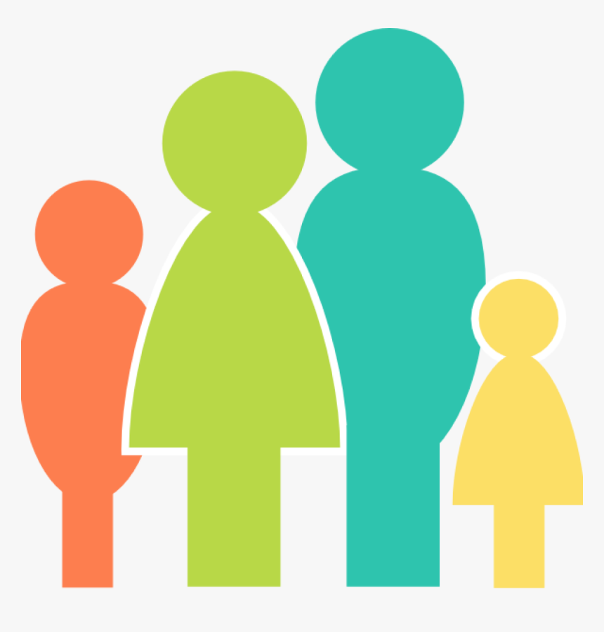Multicolor Family Clip Art At Clker - Family Clipart, HD Png Download