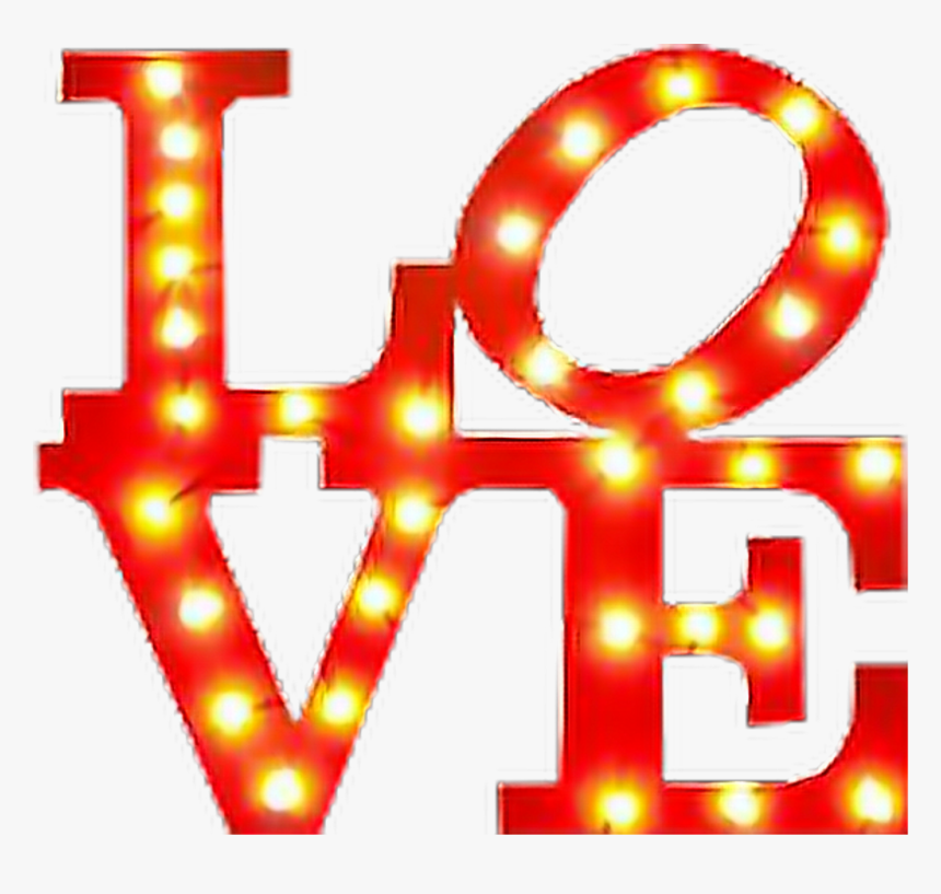 Red Love Sign Textstickers - Украшение На День Святого Валентина Своими Руками, HD Png Download