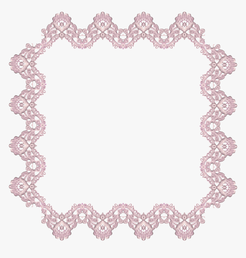Transparent Victorian Border Frame Png - Lace Frame Vector Png, Png Download
