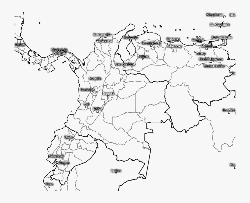 Colombia , Png Download - Map, Transparent Png