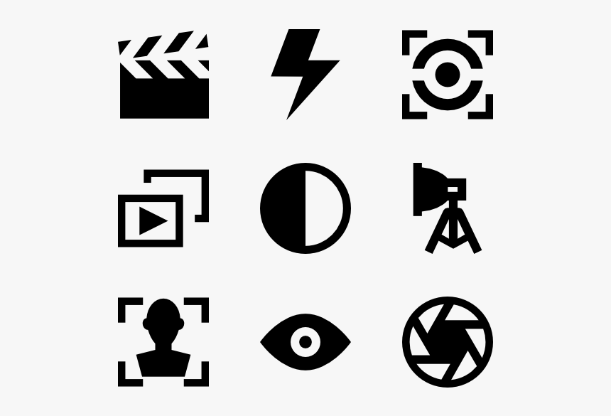 Cameras And Camcorders Straight - Icon, HD Png Download