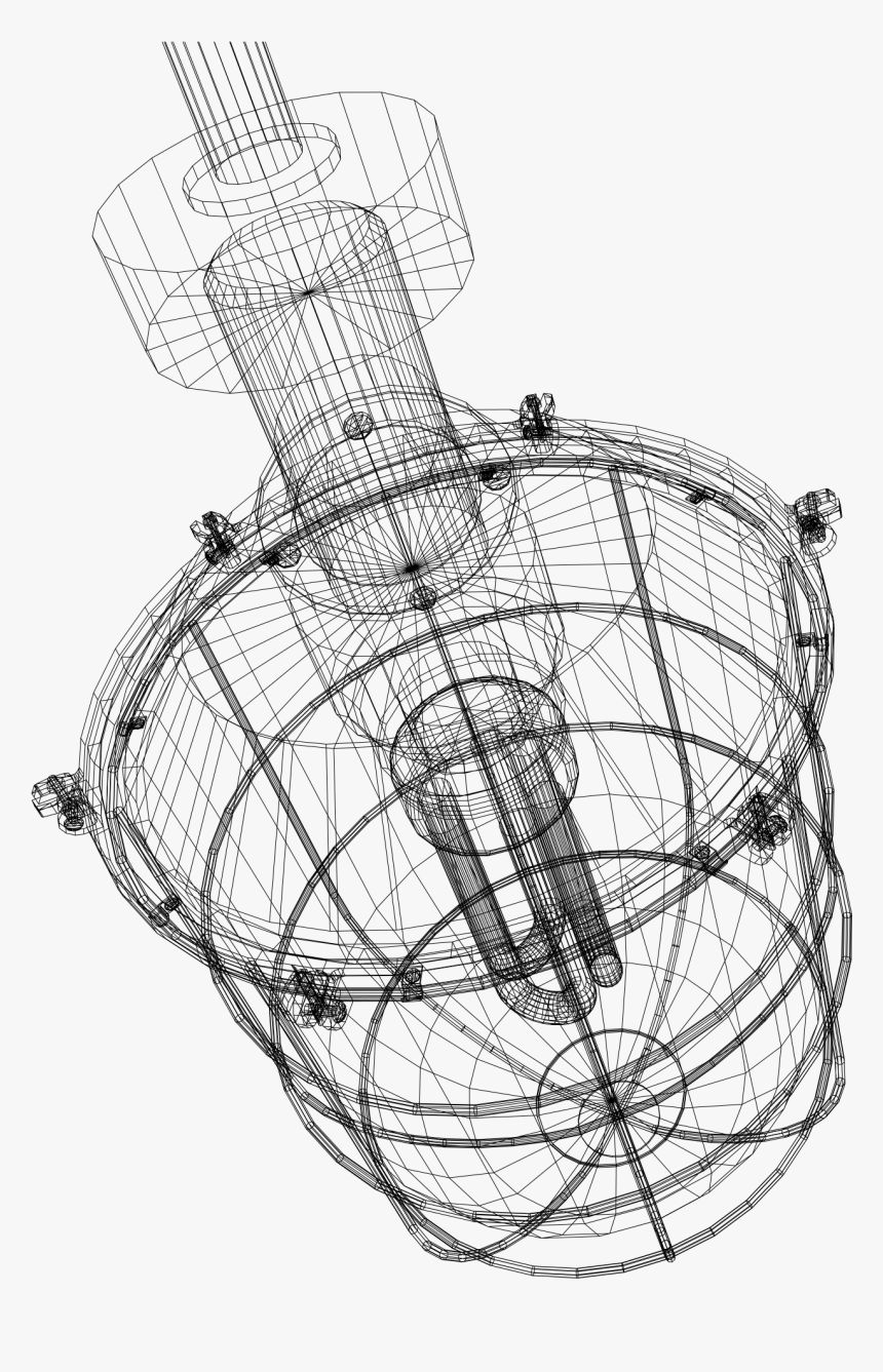 Mechanical Engineering Wireframe - Sketch, HD Png Download ...
