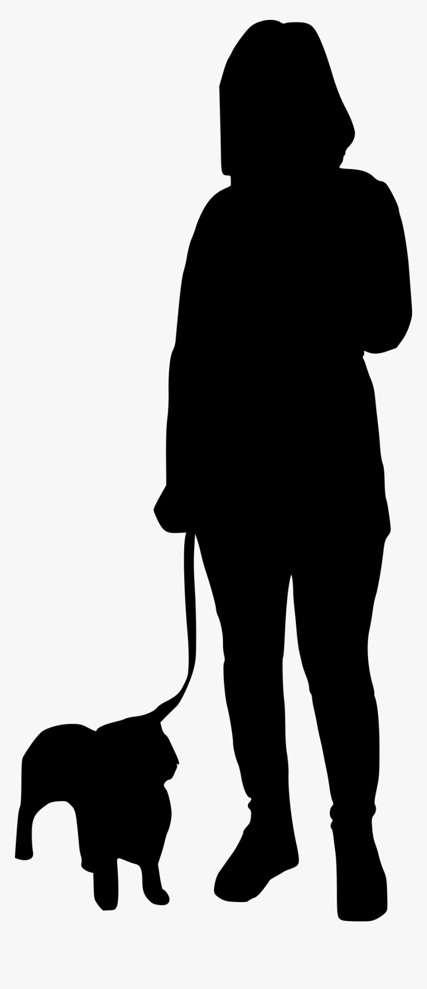 People Walking Silhouette Png, Transparent Png