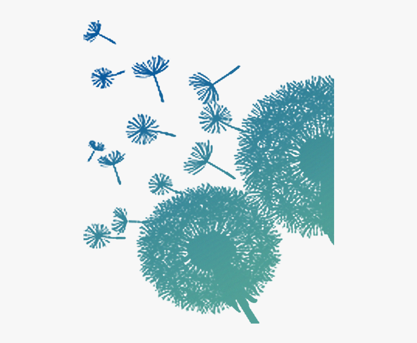 Colored Dandelion Transparent Png - Colorful Dandelion Png, Png Download