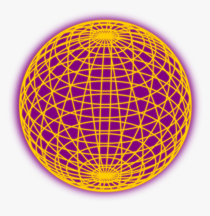 Globe Framework Red Free Picture - Globe In Purple And Orange, HD Png Download