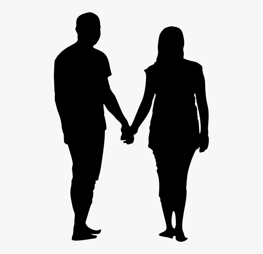 Man And Wife Silhouette, HD Png Download