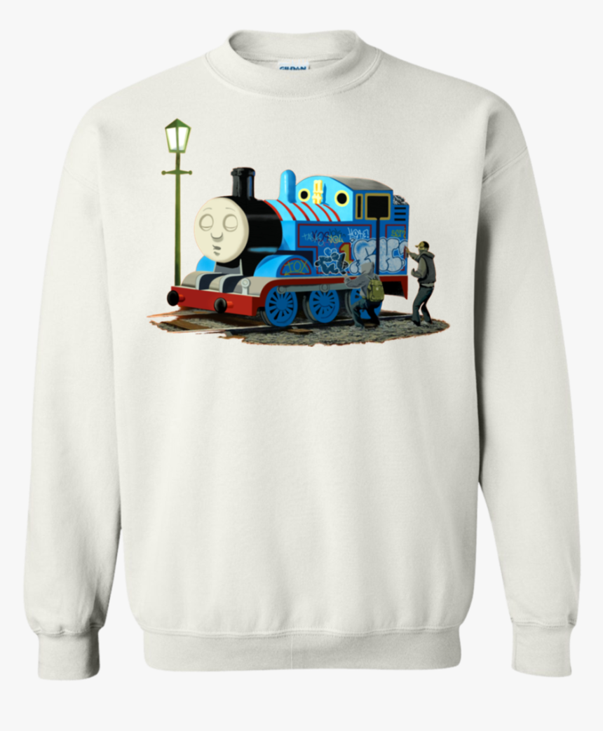 Banksy Thomas The Tank Engine Sweatshirt Sweatshirts - Thomas The Tank Engine, HD Png Download
