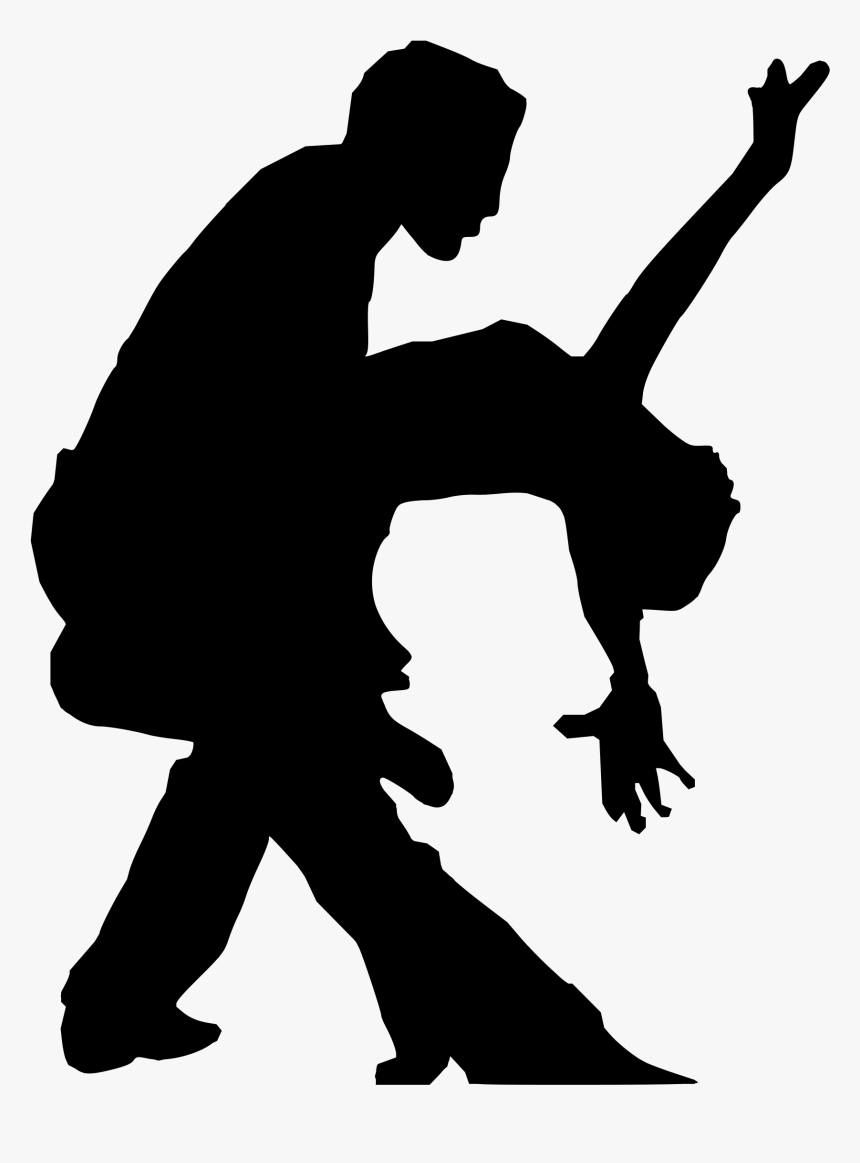 Clipart - Silhouette Salsa Dance Png, Transparent Png