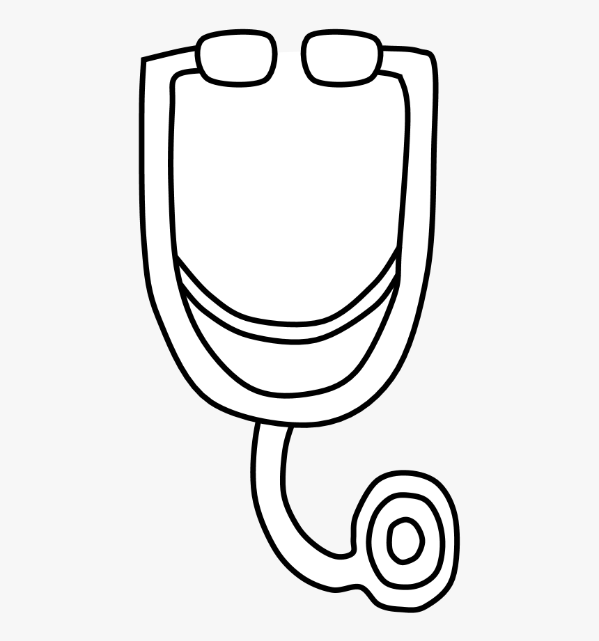 Stethoscope, Png Stethoscope, Black And White, Transparent Png