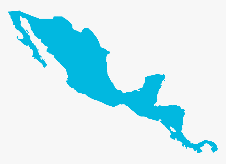 Graphic Map Of Central America, HD Png Download
