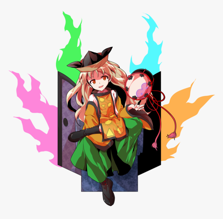 D Alphes Bangs Black Footwear Blonde Hair Blue Fire - 摩 多 羅 隠岐 奈, HD Png Download