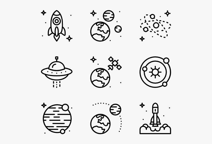 Space - Drone Icons, HD Png Download