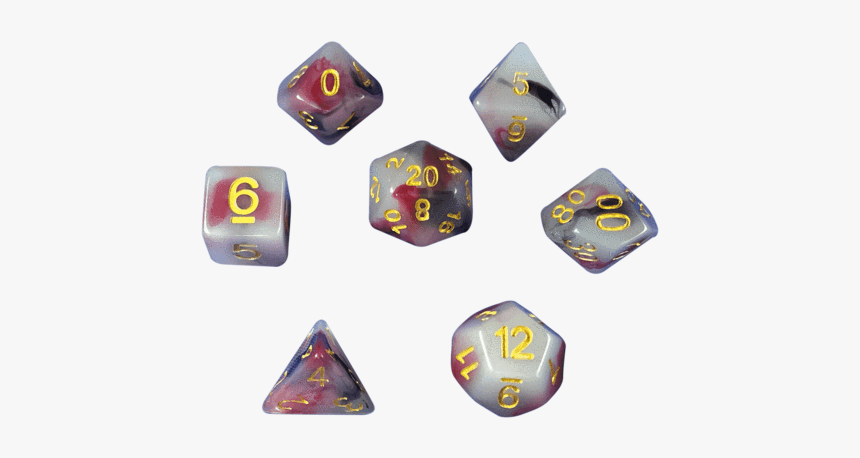 Black White And Red Dnd Dice, HD Png Download