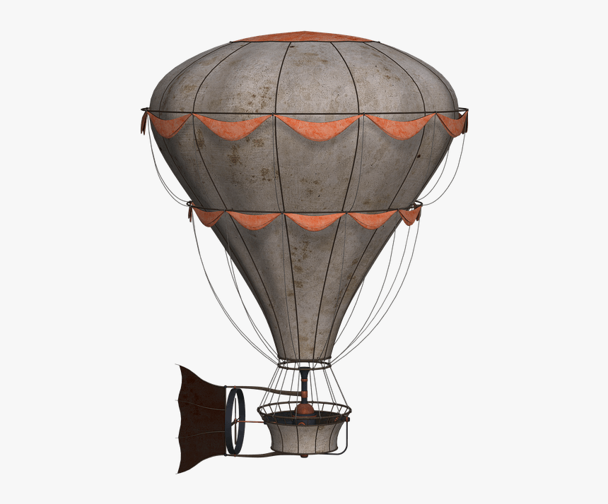 Hot Air Balloon Vintage Clip Arts - Air Balloon Vintage Clipart Png, Transparent Png