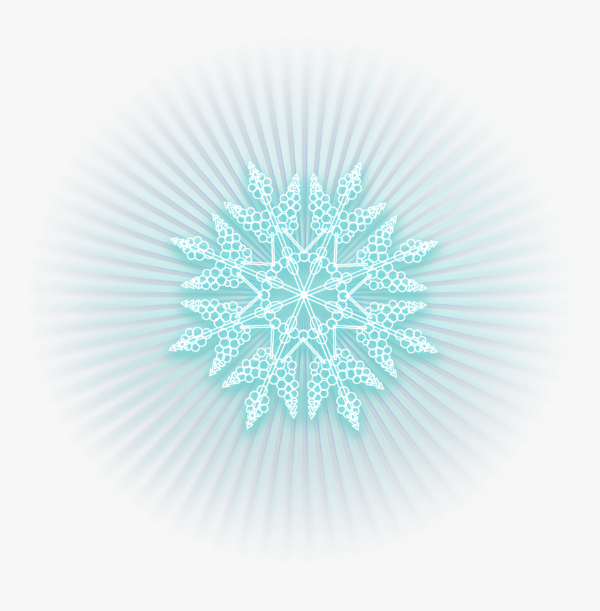 Blue Picture Snowflake Ice Shining Png File Hd Clipart - Circle, Transparent Png