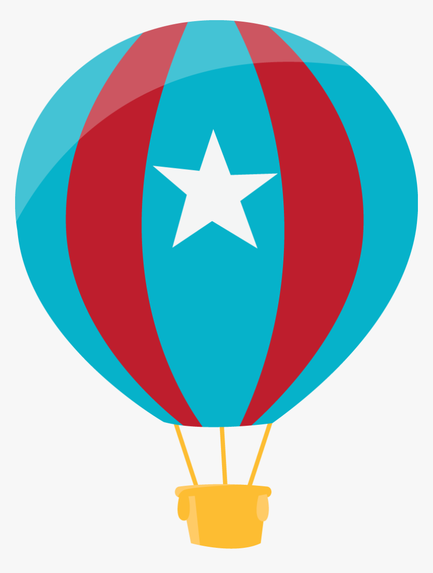 Hot Air Balloon Clipart, Hot Air Balloons, Clipart - Balão Do Ursinho Aviador, HD Png Download