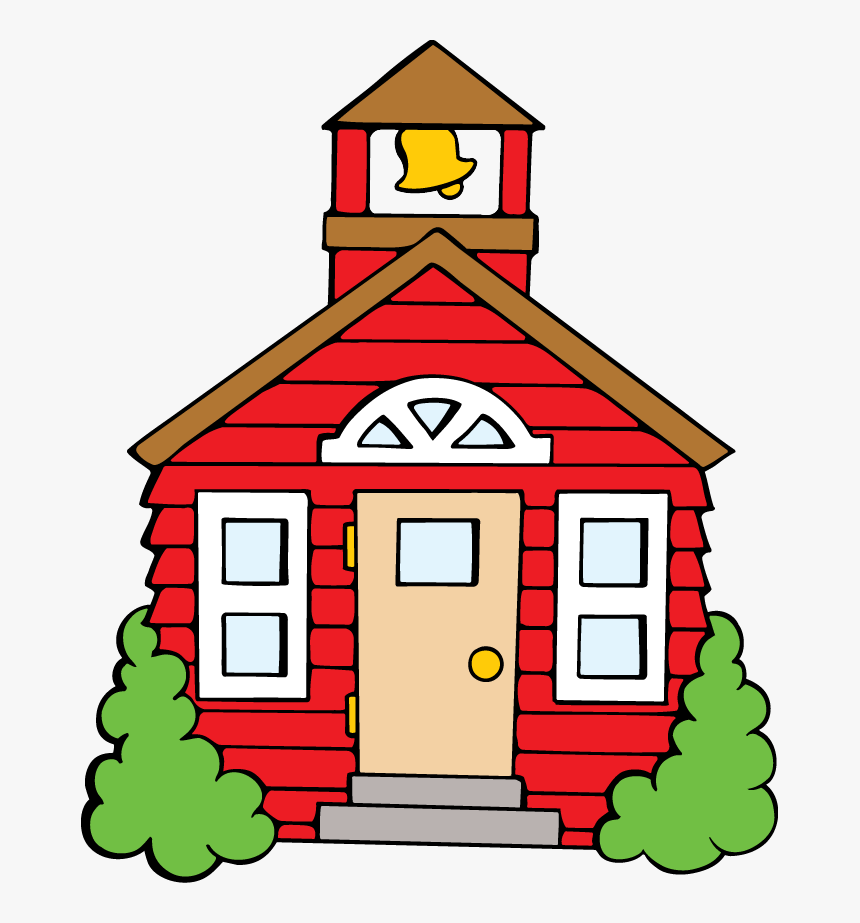 Clipart With Spanish Class Logo - School House Clipart Png, Transparent Png