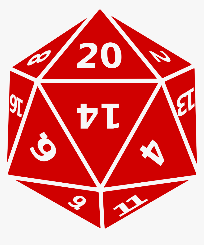 Transparent Dice Png - 20 Sided Die Transparent, Png Download