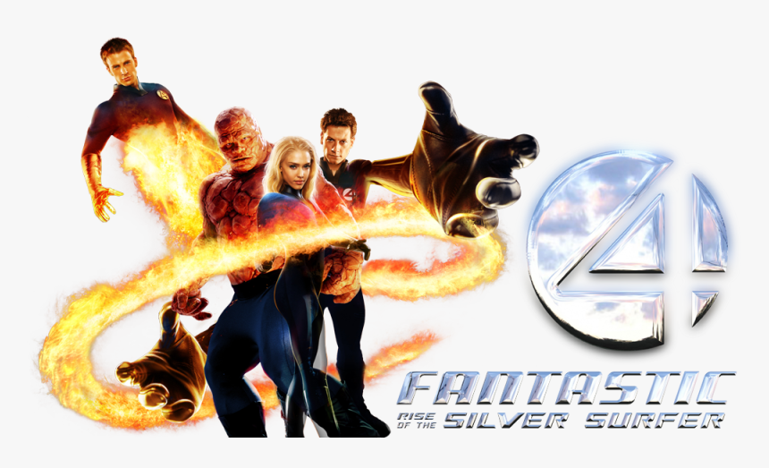 Fantastic-four - Fantastic Four And Silver Surfer Logo, HD Png Download