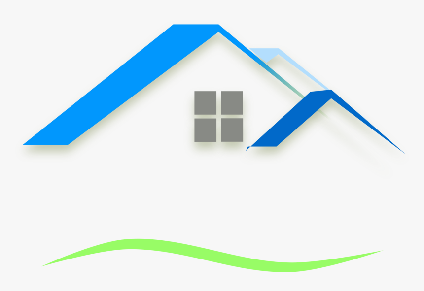 Casa, Techo, Azul, País, Condado, La Construcción De - Real Estate Clipart, HD Png Download