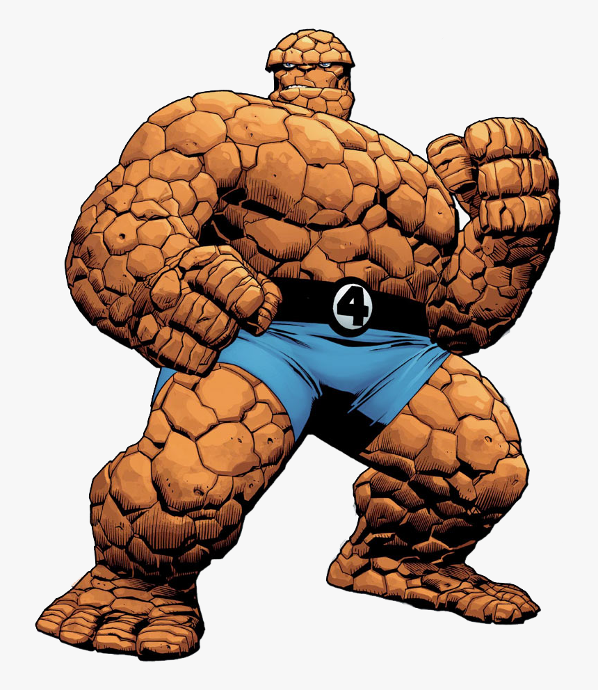 Thing,fantastic Four,muscle,fictional Art - Fantastic Four The Thing, HD Png Download