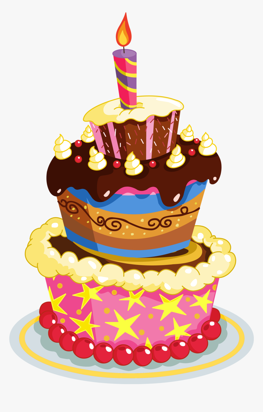 Clip Art St Clip Art - 1 Birthday Cake Png, Transparent Png