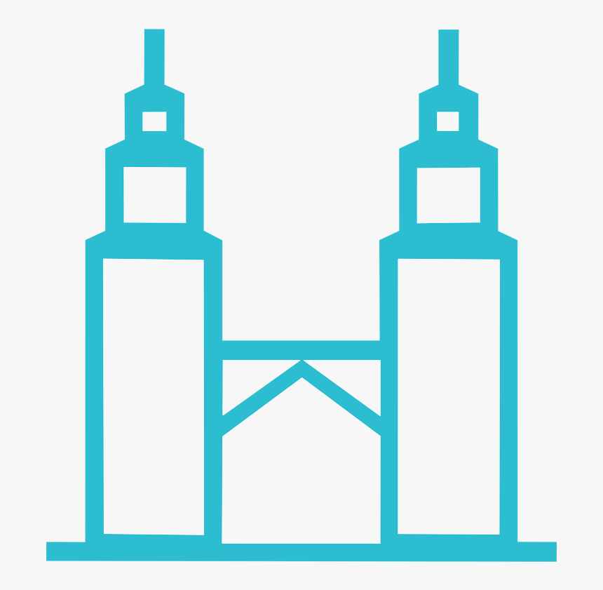 Transparent Twin Clipart - Malaysia City Line Icon Png, Png Download