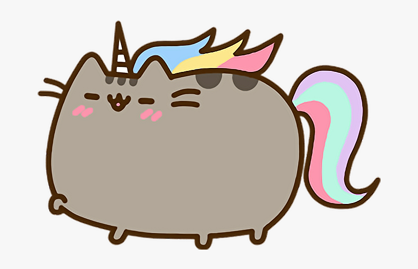 L P - Pusheen Rainbow Unicorn, HD Png Download