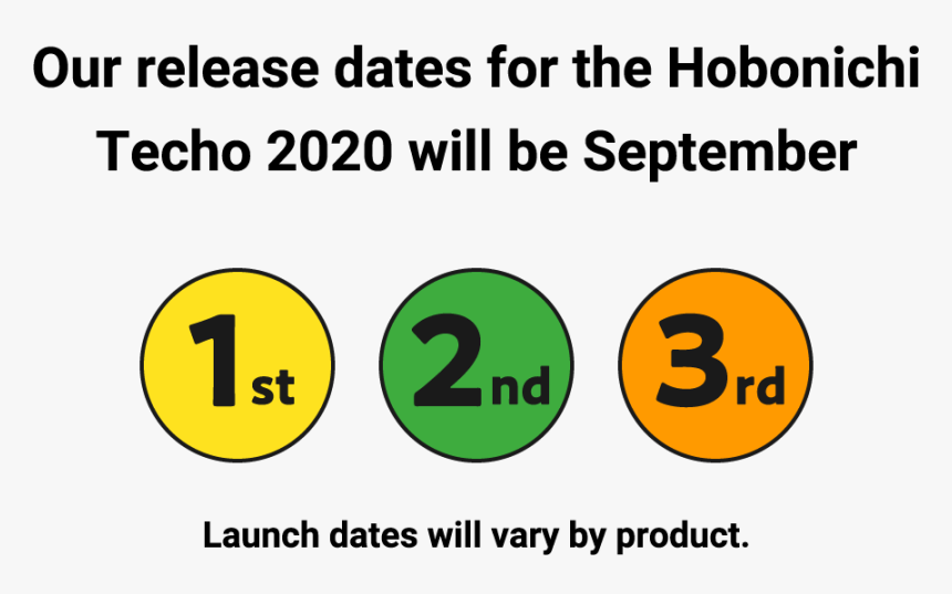 Our Release Dates For The Hobonichi Techo 2020 Will - Circle, HD Png Download