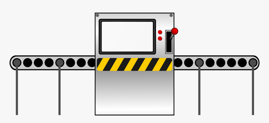 Fábrica, Máquina, Línea De Montaje, Línea De Producción - Conveyor Belt Machine Clipart, HD Png Download