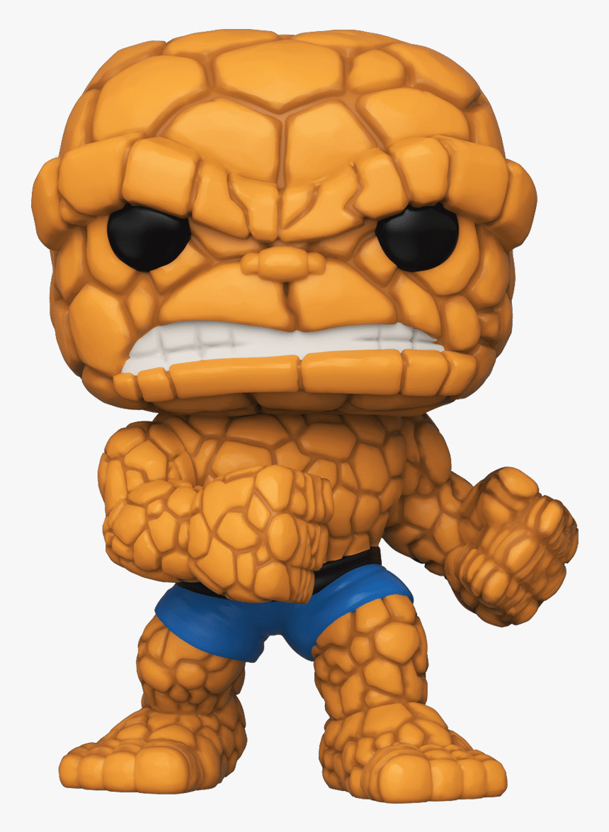 Marvel Fantastic Four The Thing Pop Vinyl Figure - Thing, HD Png Download