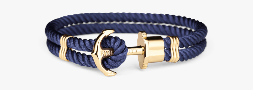 Blue Mens Anchor Bracelet, HD Png Download