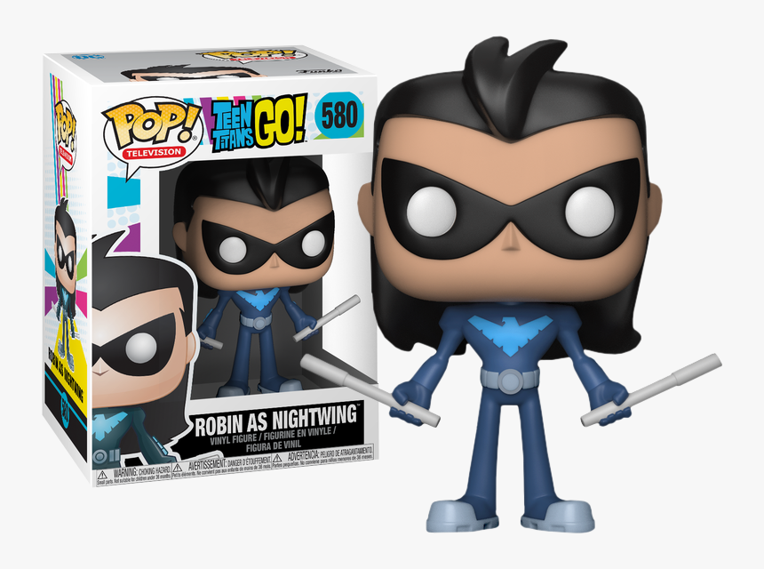 Funko Pop Vinyl - Funko Pop Robin As Nightwing, HD Png Download