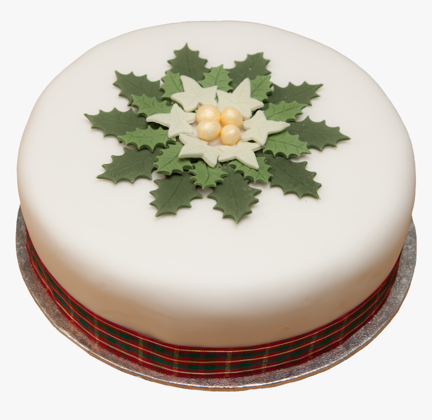 4 Holly Wreath 8inch - Holly Wreath Christmas Cake, HD Png Download