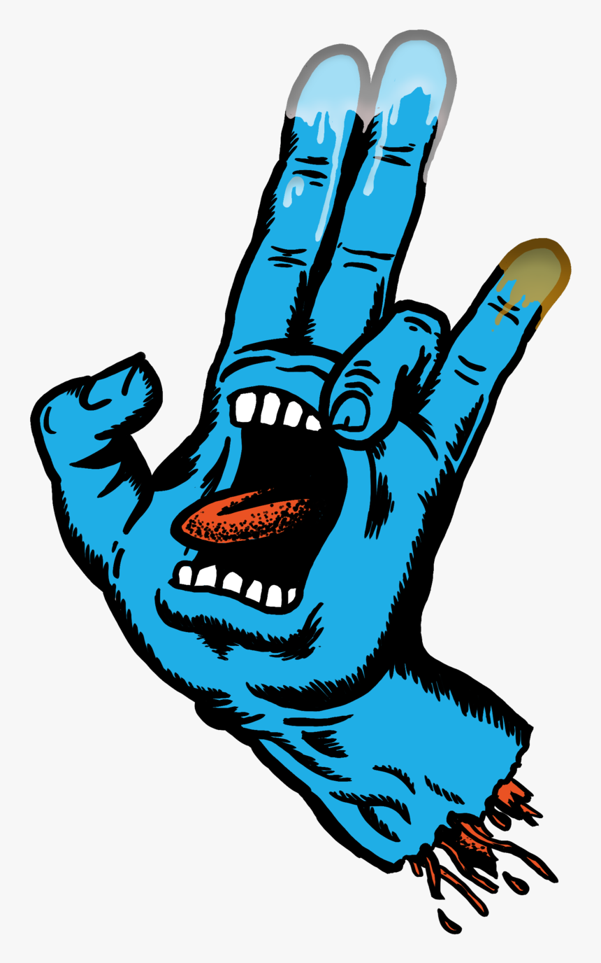 Transparent Shocker Png - Santa Cruz Blue Hand, Png Download