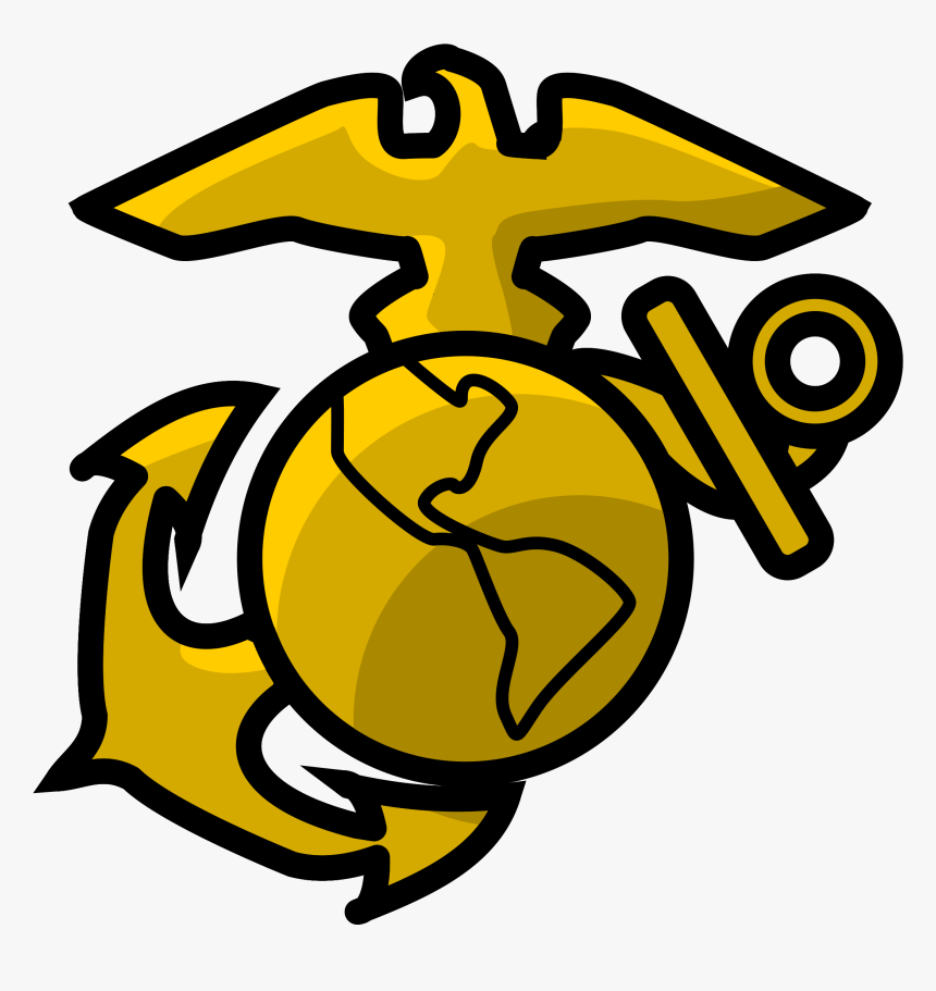Clip Art Eagle, Globe, And Anchor United States Marine - Marines Clipart, HD Png Download