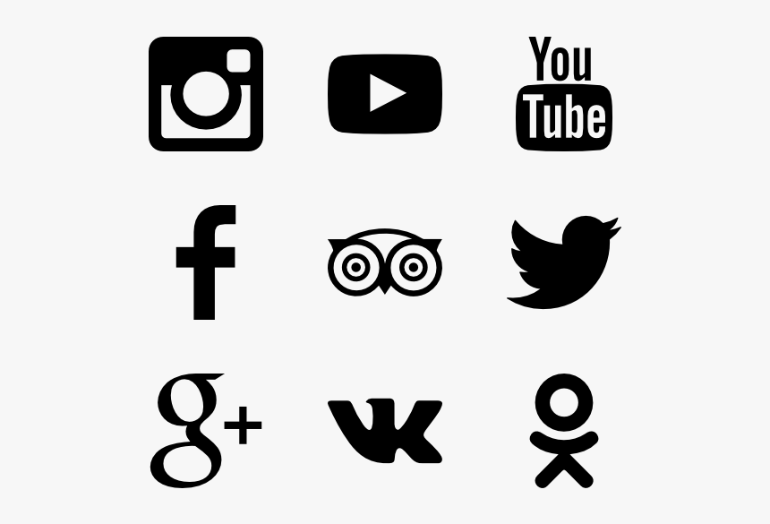 Social Icons - Social Media Icons Icon, HD Png Download