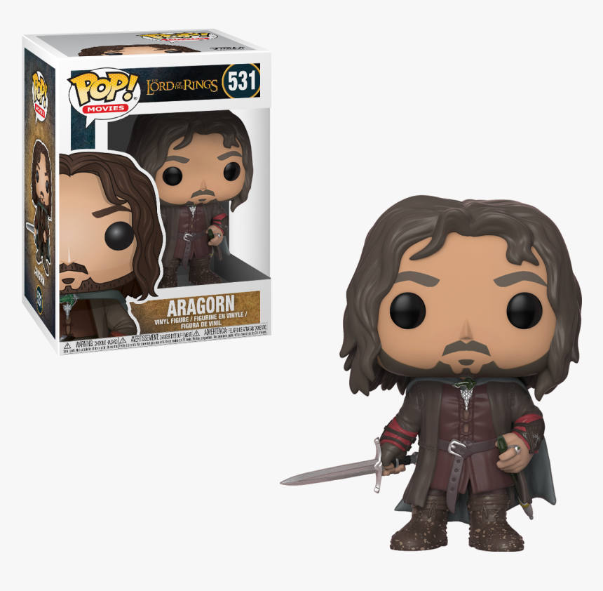 Funko Pop Png - Lord Of The Rings Funko Pop Aragorn, Transparent Png