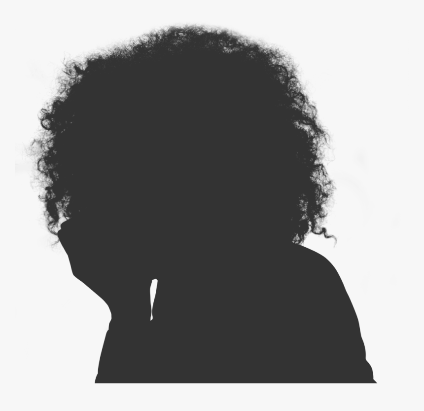 Hairstyle Application For Employment Afro Summer Vacation - Afro Silhouette, HD Png Download