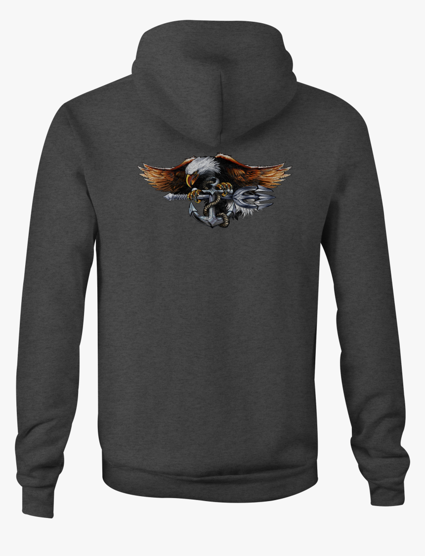 Zip Up Hoodie Us Navy Anchor Hooded Sweatshirt - Hoodie, HD Png Download