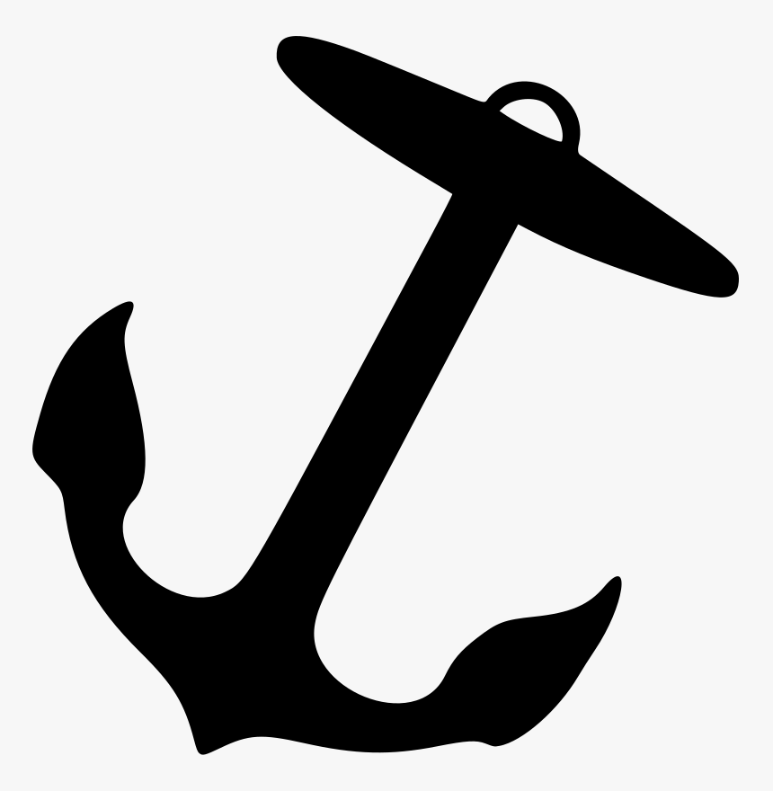 Silhouette,monochrome Photography,artwork - Ship Anchor Clip Art, HD Png Download